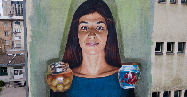 Saraybosna duvar resimleriyle barış mesajları veriyor