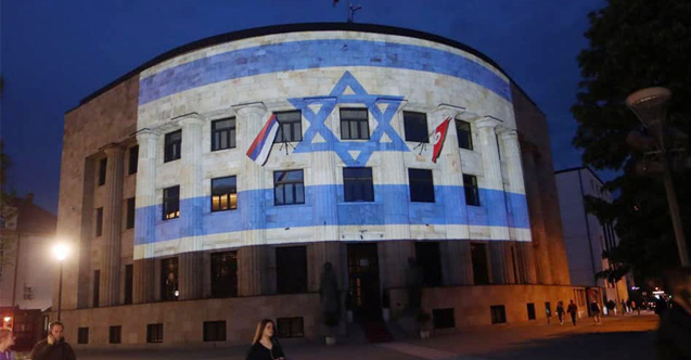 Bosnalı Sırplardan İsrail bayraklı provokasyon