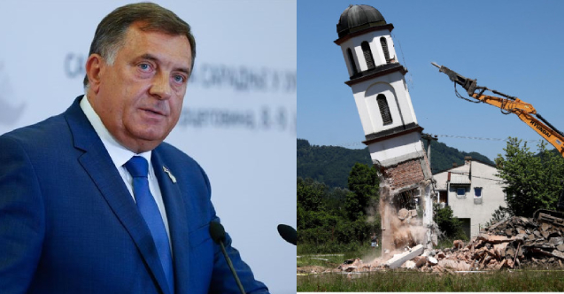 Bosnalı Sırp liderin “Kilise asla yıkılmayacak” açıklaması viral oldu