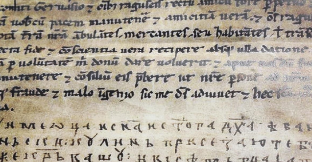 Güney Slavlarına ait en eski tarihi belge Bosnalılara ait