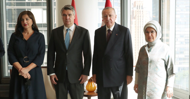 Cumhurbaşkanı Erdoğan, ABD'de Pahor ve Milanoviç ile görüştü