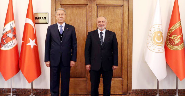 Savunma Bakanı Akar, Bosna Hersek Kocaeli Fahri Başkonsolosu Topaloğlu ile görüştü
