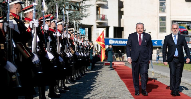 TBMM Başkanı Şentop, Türkçe Eğitim Bayramı'nın kutlandığı Kuzey Makedonya'da