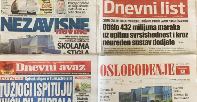 Bosna Hersek basınında bugün - 2 Haziran 2022
