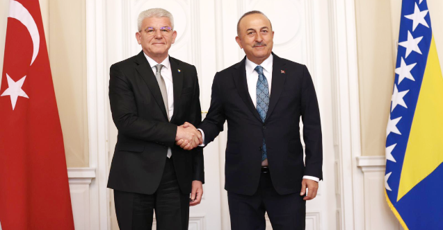 Çavuşoğlu, Dzaferovic ve Komsic'le görüştü: "Türkiye, Bosna'nın yanında"