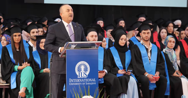 Çavuşoğlu, IUS'un 2022 yılı mezunlarına hitap etti: “Asla pes etmeyin”