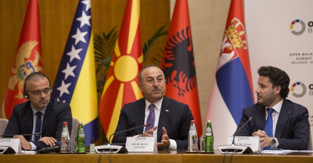 Çavuşoğlu, Belgrad'daki Açık Balkan Zirvesi'nde konuştu