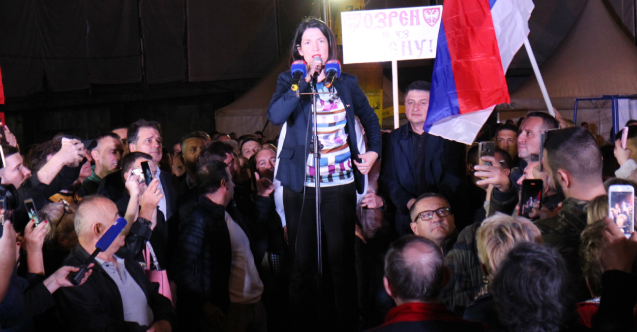 Dodik’in “hileli” seçim galibiyeti Banja Luka'da protesto edildi