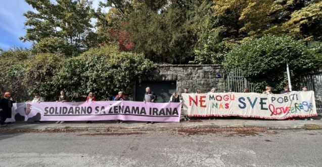 Hırvatistan'da Mahsa Amini'ye destek gösterileri düzenlendi