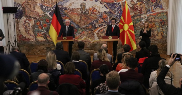 Almanya Cumhurbaşkanı Steinmeier: Kuzey Makedonya, Avrupa ailesinin bir parçasıdır