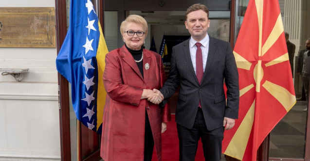 Bosna Hersek Dışişleri Bakanı Turkovic, Üsküp’te mevkidaşıyla görüştü