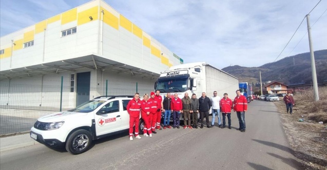 Bosna Hersek Kızılhaçından, Türkiye ve Suriye'ye 4 tır yardım