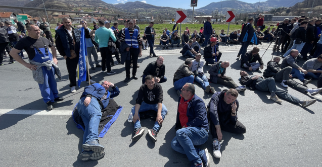 Bosna Hersekli maden işçileri, maaşlarının ödenmemesi sebebiyle eylem yaptı