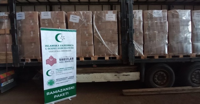 Türkiye'den gönderilen 5 bin ramazan paketi Bosna Hersek'e ulaştı
