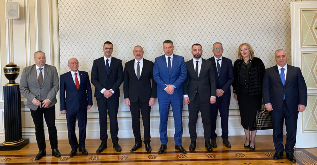 Aliyev, Bosna Hersek Güvenlik Bakanı Nesic'i kabul etti