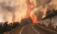Hırvatisan’da son dört yılın en büyük yangını