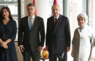 Cumhurbaşkanı Erdoğan, ABD'de Pahor ve Milanoviç ile görüştü