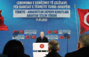 Erdoğan, deprem konutlarının açılışını yaptı: “Türkiye-Arnavutluk dostluğunu taçlandırıyoruz”