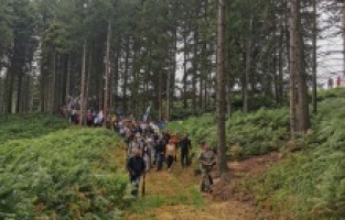 Ölüm yolunda 'Barış Yürüyüşü' başladı