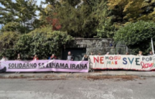 Hırvatistan'da Mahsa Amini'ye destek gösterileri düzenlendi