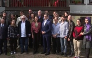 Pendarovski'den Üsküp'teki 'Balkan Ninnisi' setine ziyaret