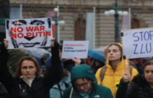 Sırbistan’da “Ukrayna’ya barış, Rusya’ya özgürlük” gösterisi düzenlendi
