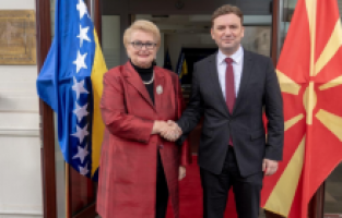 Bosna Hersek Dışişleri Bakanı Turkovic, Üsküp’te mevkidaşıyla görüştü