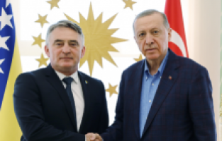 Erdoğan, Komsic'i kabul etti