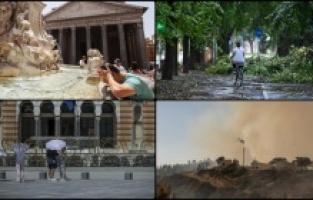 Balkanlar hem kavurucu sıcaklarla hem de fırtına ve aşırı yağışlarla mücadele ediyor