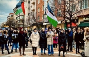 Bulgaristan’da Filistin ile dayanışma gösterisi düzenlendi
