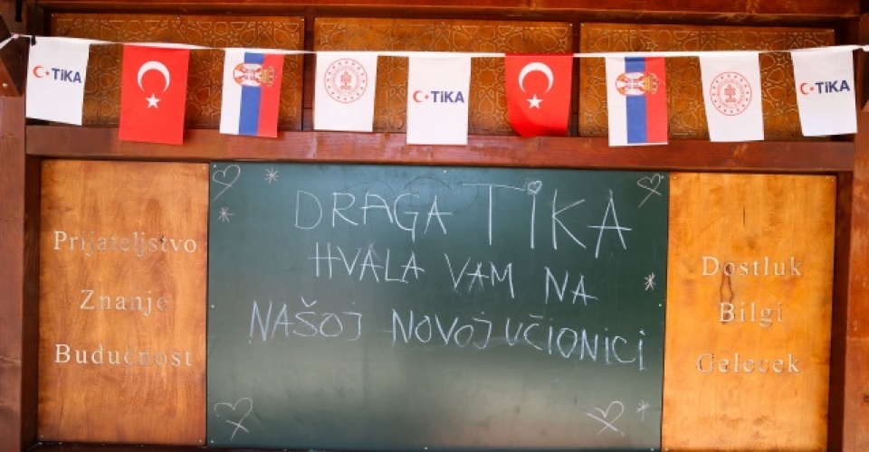 TİKA Başkanı Eren, Sırbistan'da açık hava sınıf açılışına katıldı